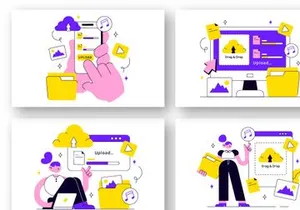 10 Upload Document Illustration
