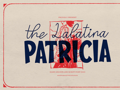 Lalatina Patricia | Hand Drawn Script Duo