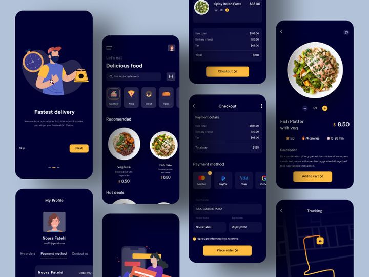 Food Delivery Mobile Application Design preview picture