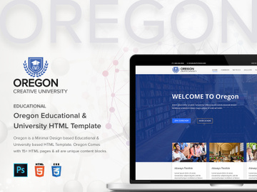 Oregon - Education MultiPage HTML Template preview picture