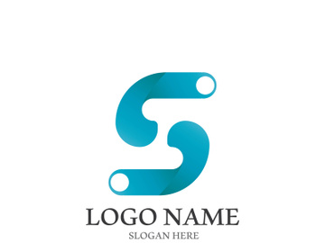 S letter creative icon logo design elegant vector illustration preview picture