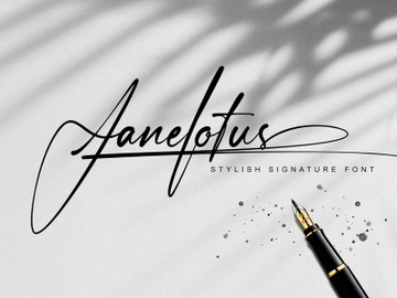 Janelotus - Signature Font preview picture