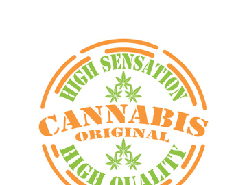 Mariuhana leaf symbol, marijuana or hemp icon, cannabis medical sign, weed drug vector illustration preview picture