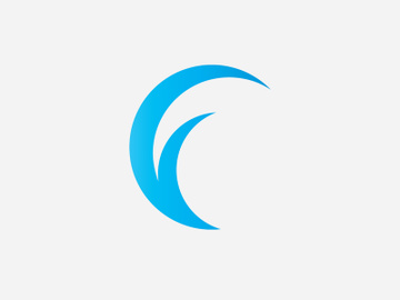 F letter Logo template vector  initials sign preview picture