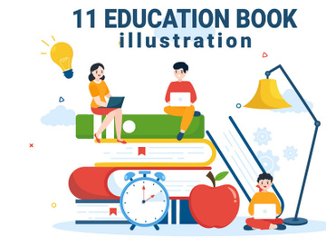 11 Education and knowledge Books Illustration preview picture