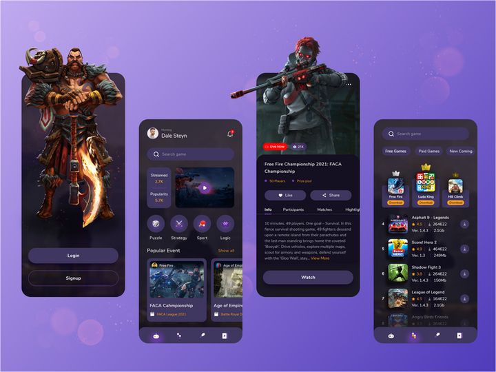 Gaming App Design