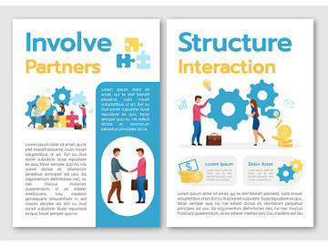 Involve partners brochure template preview picture