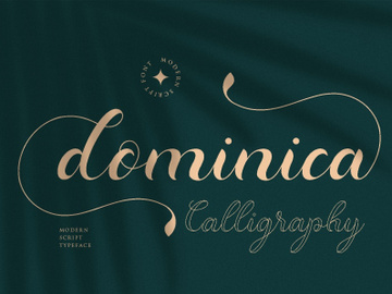 Dominica Calligraphy // A Modern Calligraphy Script Font Duo preview picture