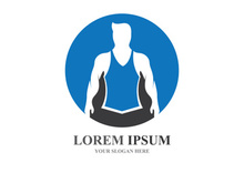 Vector object and Icons for Sport Label  Gym Badge  Fitness Logo Design