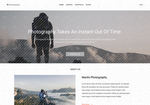 Página de aterrizaje de fotografía