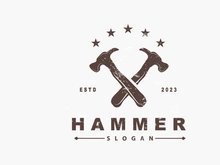 Hammer Logo, Builder Tools Inspiration Design