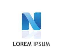 initial letter N logo with modern concept.