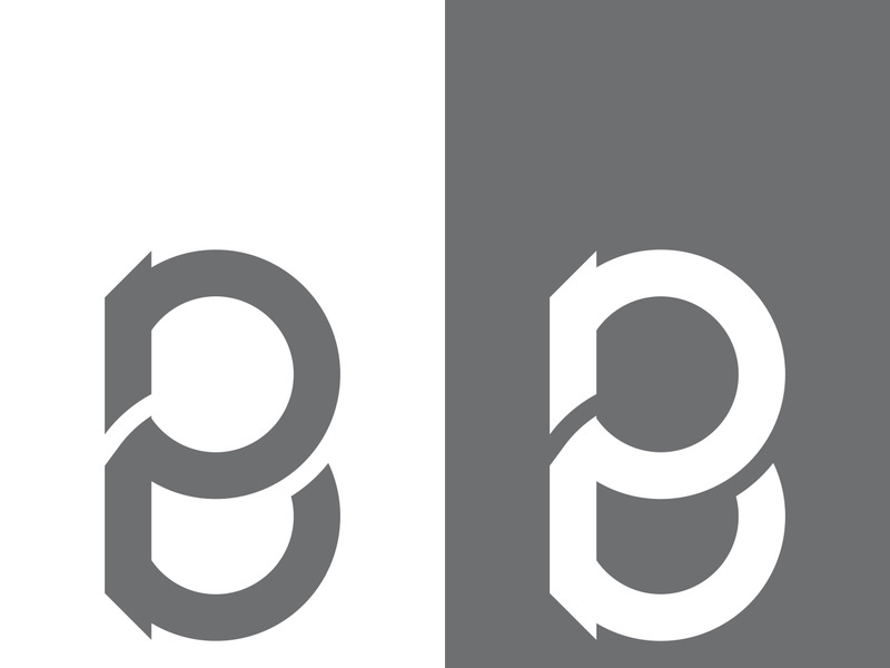 B letter logo template vector illustration