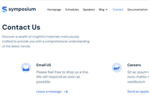 Symposium Free NextJs Website Template