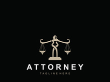 Attorney at law firm logo simple for business design inspiration