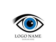 Branding identity corporate eye care vector logo design