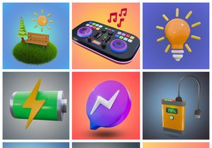 70 high resolution 4K mega 3D icon pack