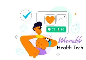 10 Wearable Health Tech Illustration