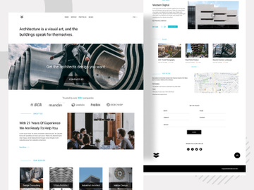 Architecture Landing Page preview picture