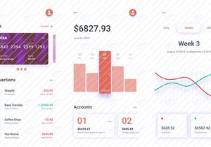 UI de app de finanzas para iOS