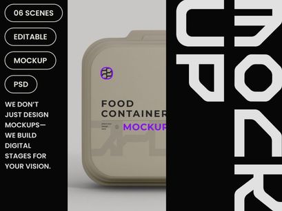 Food Container Mockup