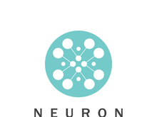 Neuron logo or nerve cell logo design,molecule logo illustration template icon with vector concept