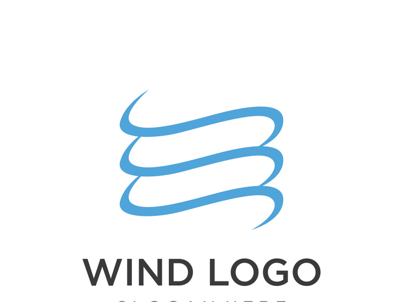 Unique wind abstract logo.