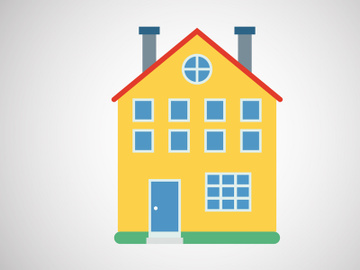 House or home design template vector illustration. Logo for real estate business or company preview picture