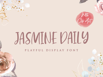 Jasmine Daily - Playful Display Font preview picture