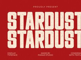 Stardust - Condensed Display Font preview picture