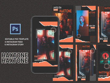 Haxtone - Instagram Template preview picture