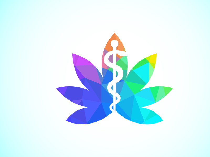 Marijuana leaf. Medical cannabis. Hemp oil. cannabis or marijuana leaf logo