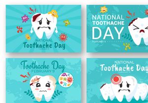 12 National Toothache Day Illustration