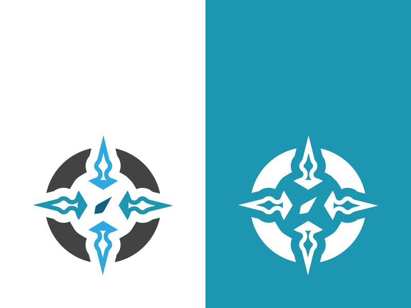 Compass logo template vector icon illustration design