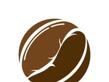 Coffee bean icon vector illustration template
