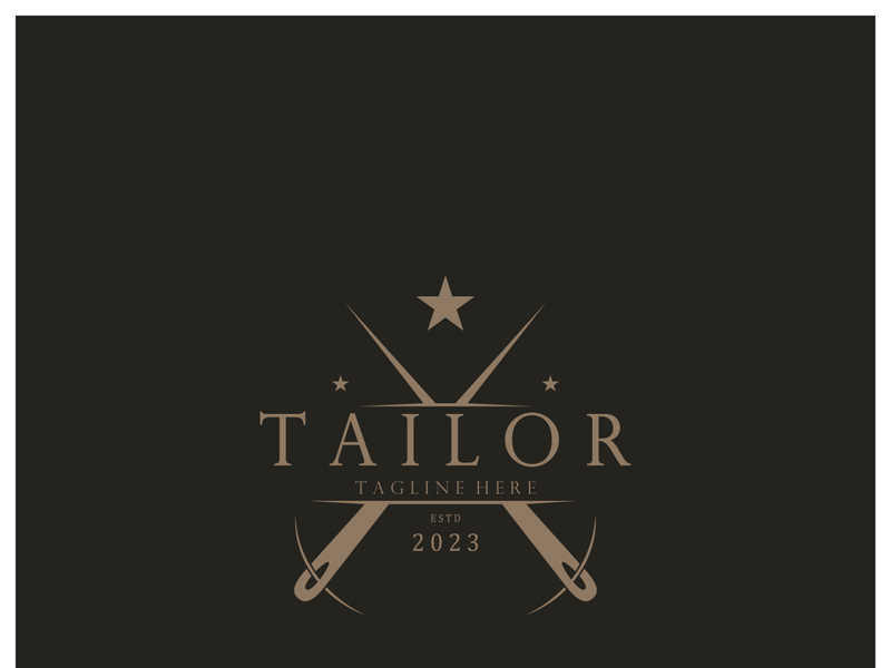 tailor logo icon illustration template combination of buttons for clothes, thread and sewing machine, for clothing product design, convection companies, fashion in vector form