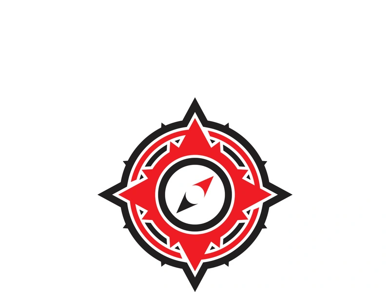 Compass logo template vector icon illustration design