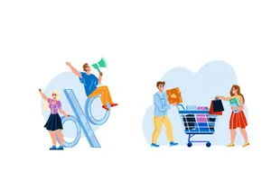 Shopping characters