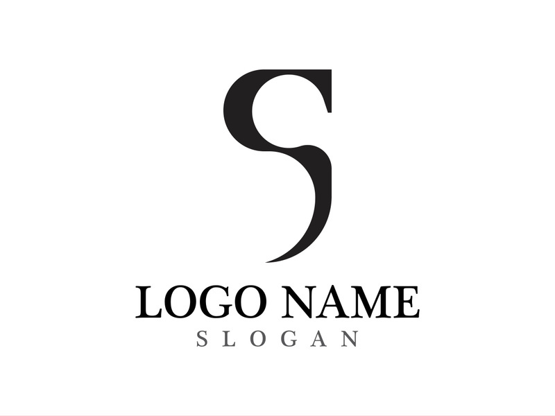 Business corporate S letter logo design vector