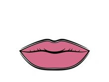 Woman's lips icon vector illustration design template