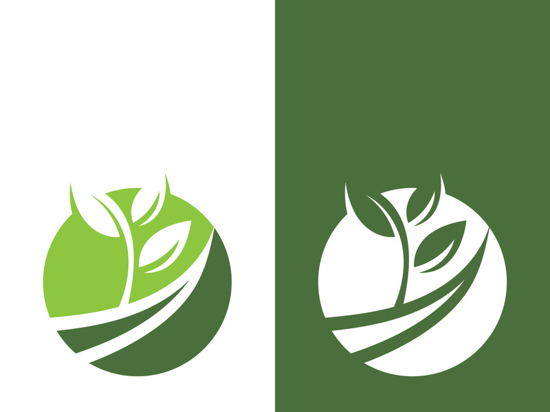 Green tree leaf nature logo images illustration design