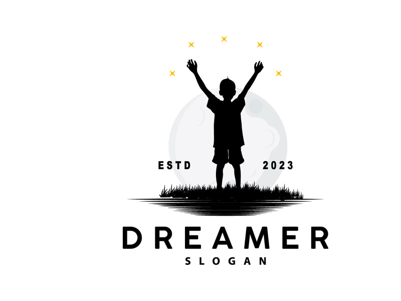Dream Logo, Kid Dream Inspirational Design