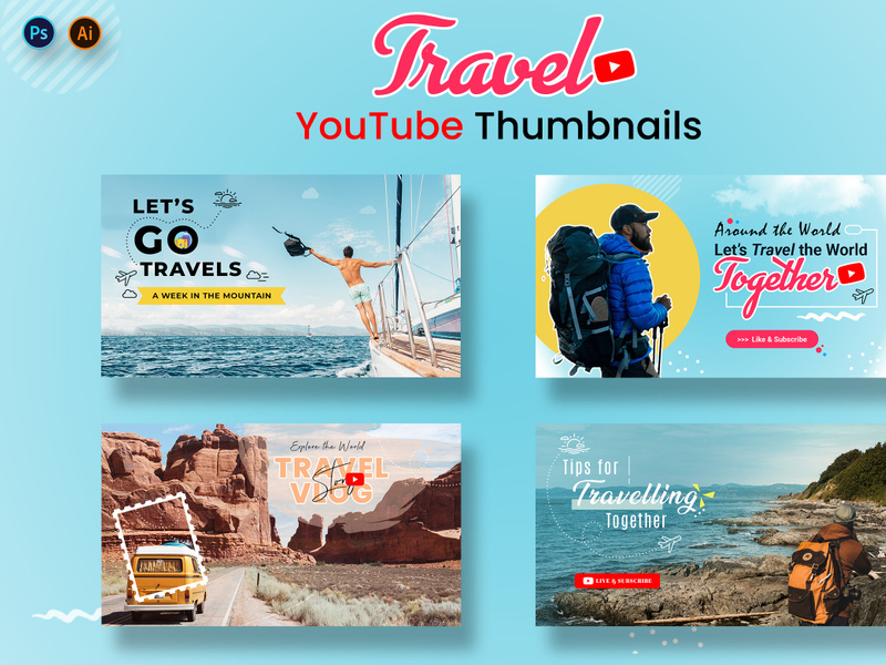 Travel Youtube Thumbnails