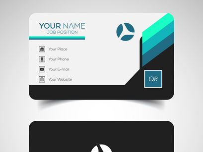 10 Double-sided creative and modern business card template. Vector illustration