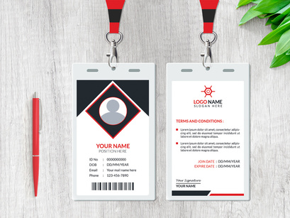 Corporate ID Card Design Template