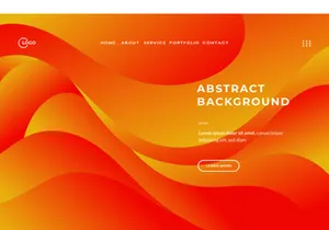 Red Gradient Abstract Background Colorful Waves