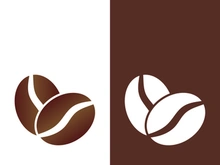 Coffee bean icon vector illustration template