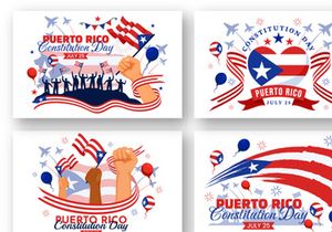 12 Puerto Rico Constitution Day Illustration