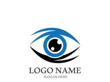 Branding identity corporate eye care vector logo design