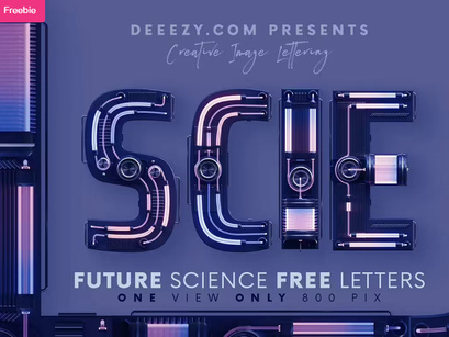 Future Science - Free 3D Lettering (PNG)